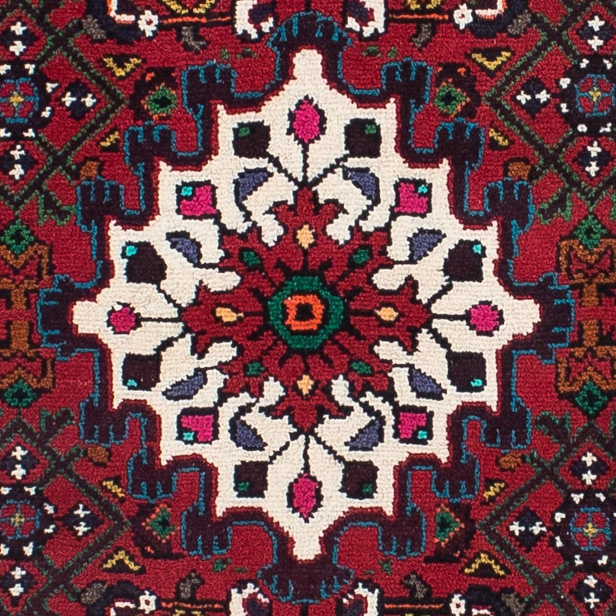 Alfombra de pasillo Alfombra persa - Nómada - 298 x 72 cm - rojo oscuro