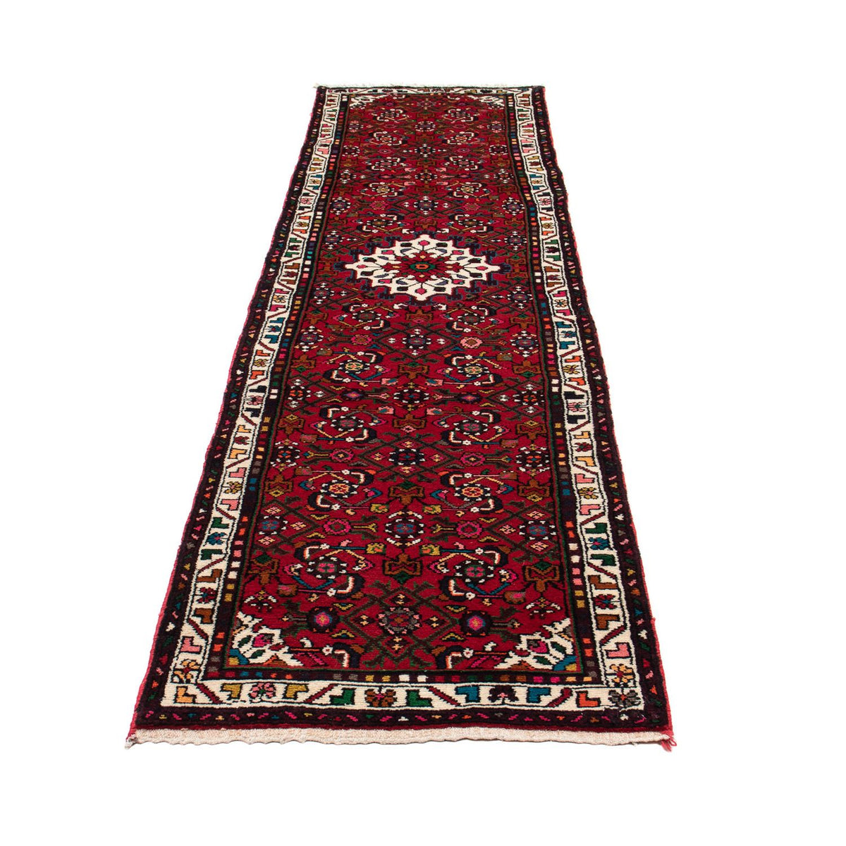 Alfombra de pasillo Alfombra persa - Nómada - 298 x 72 cm - rojo oscuro