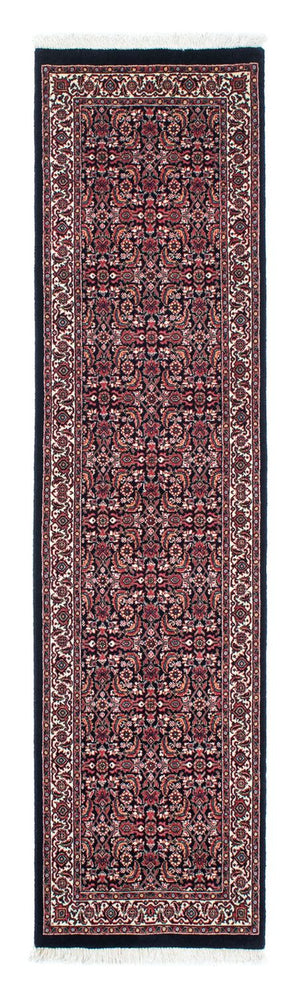 Alfombra de pasillo Alfombra persa - Bidjar - 225 x 61 cm - azul oscuro