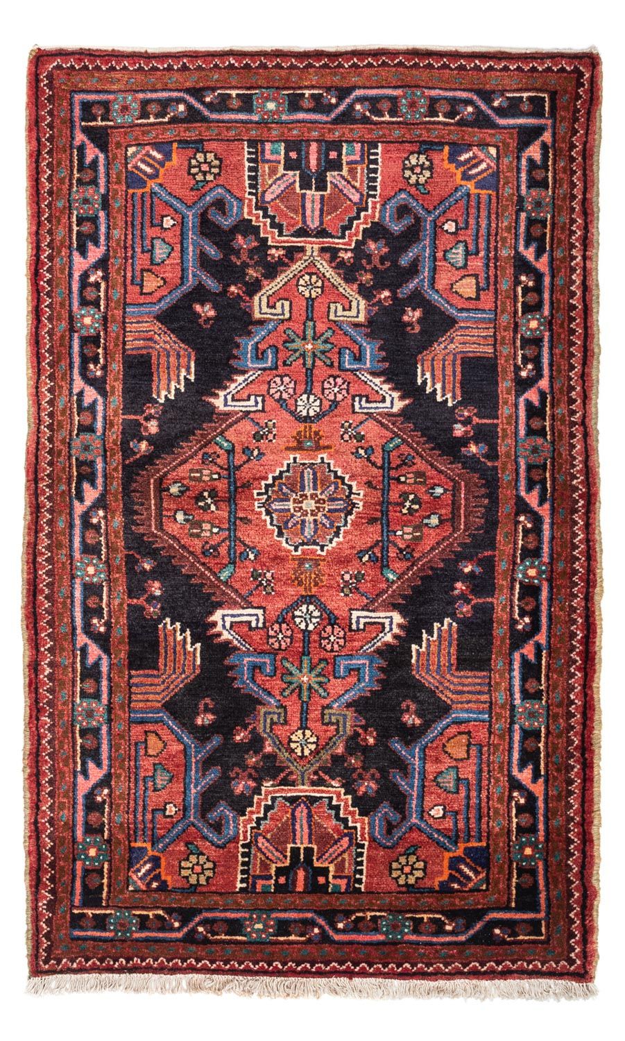 Alfombra persa - Nómada - 146 x 89 cm - óxido