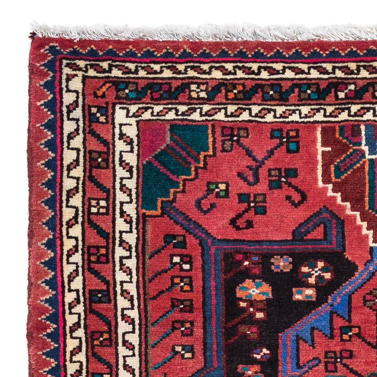 Alfombra persa - Nómada - 128 x 88 cm - rojo