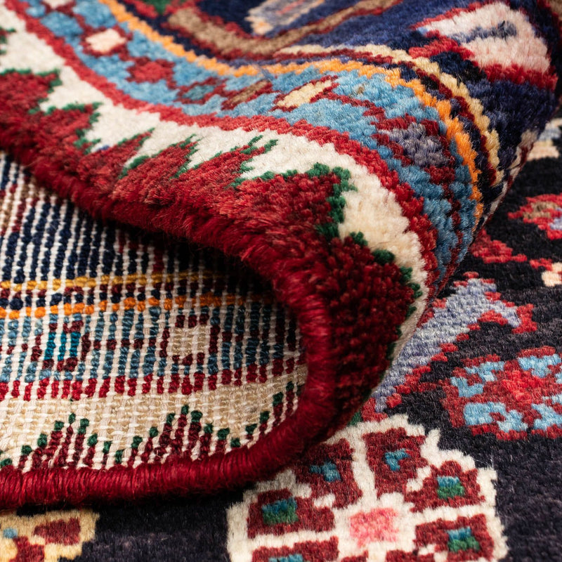 Alfombra persa - Nómada - 126 x 91 cm - azul oscuro