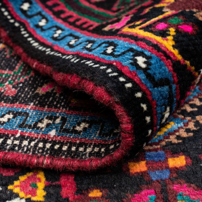 Alfombra persa - Nómada - 122 x 83 cm - azul oscuro