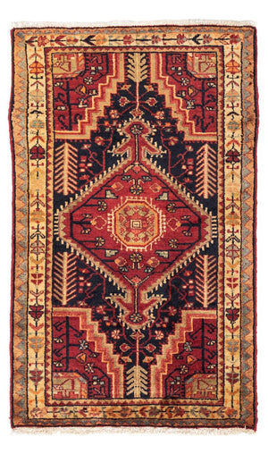 Alfombra persa - Nómada - 126 x 76 cm - rojo