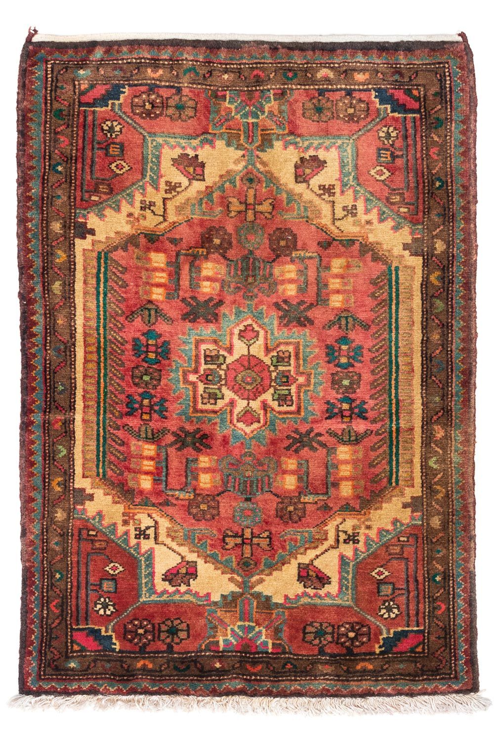 Alfombra persa - Nómada - 110 x 75 cm - rojo