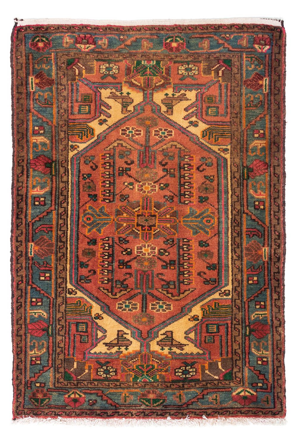 Alfombra persa - Nómada - 125 x 85 cm - rojo