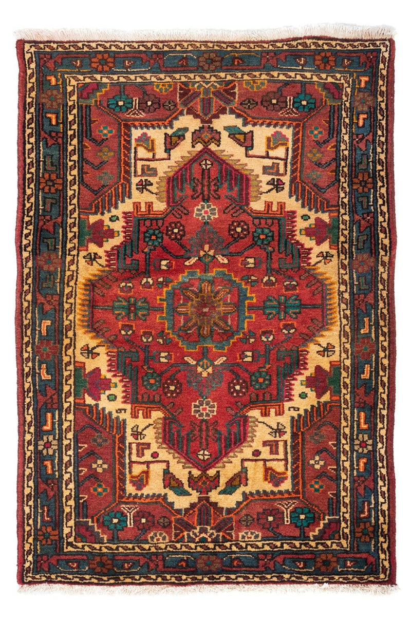 Alfombra persa - Nómada - 126 x 85 cm - rojo