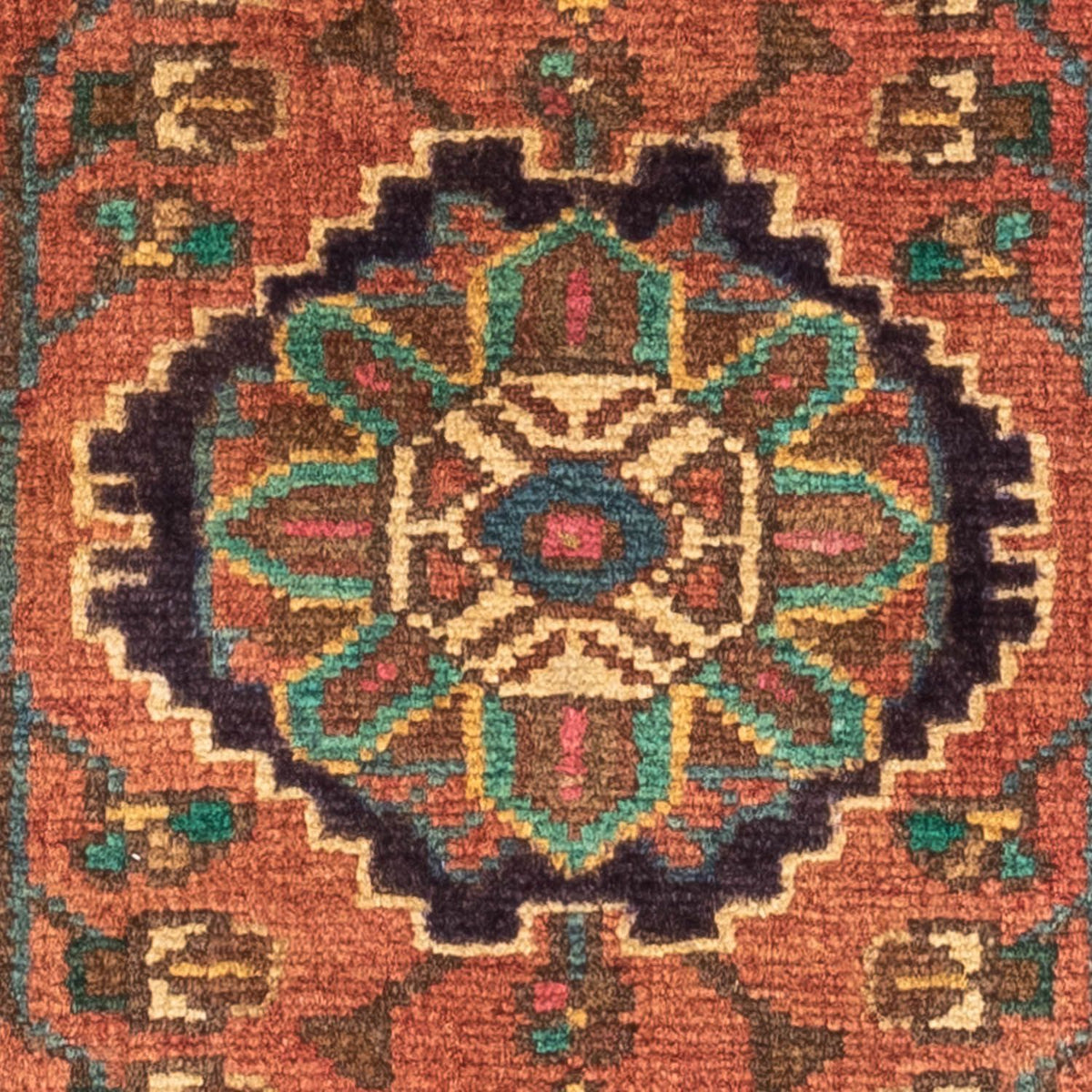 Alfombra persa - Nómada - 140 x 86 cm - rojo claro