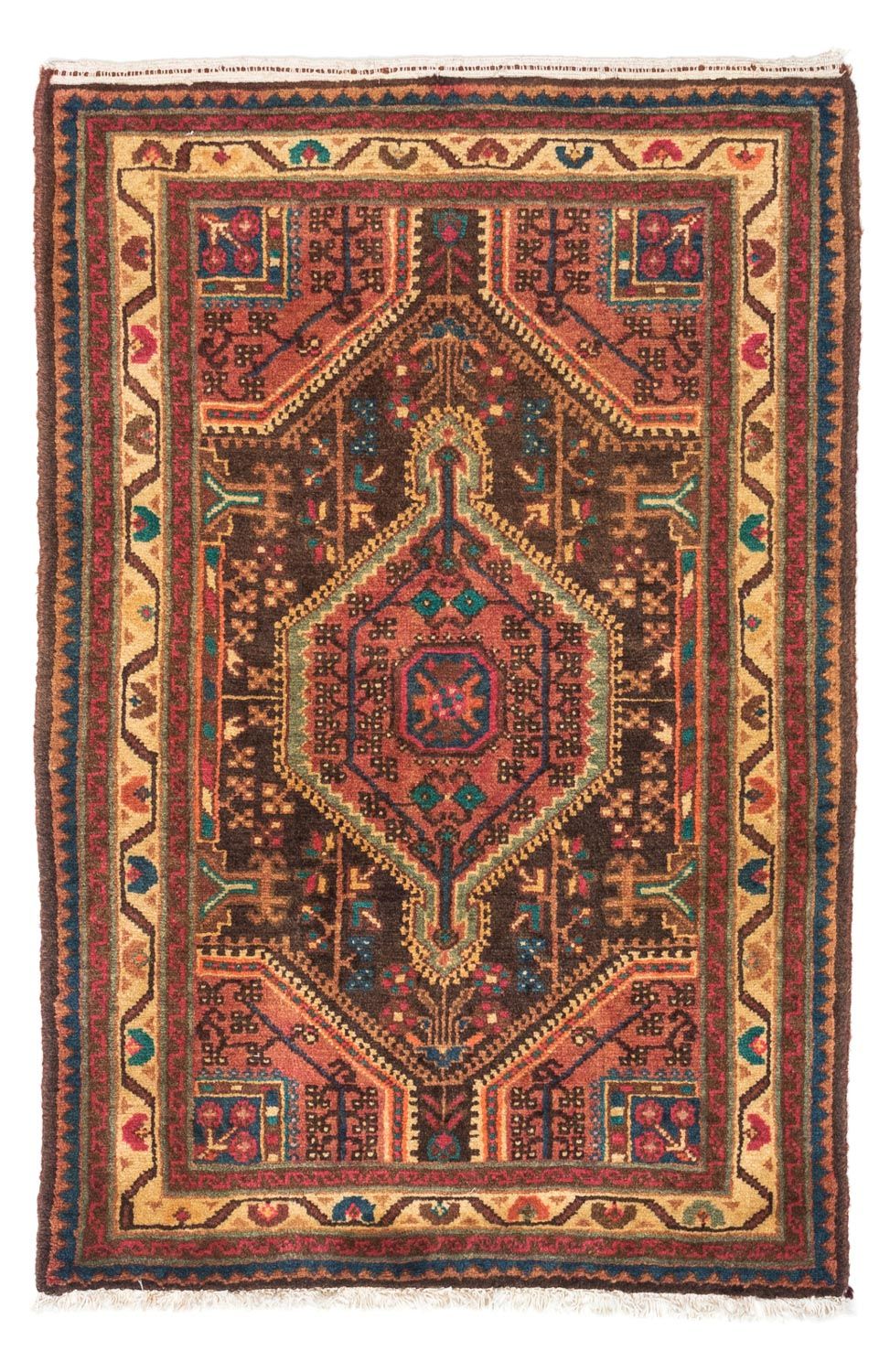 Alfombra persa - Nómada - 120 x 80 cm - rojo claro