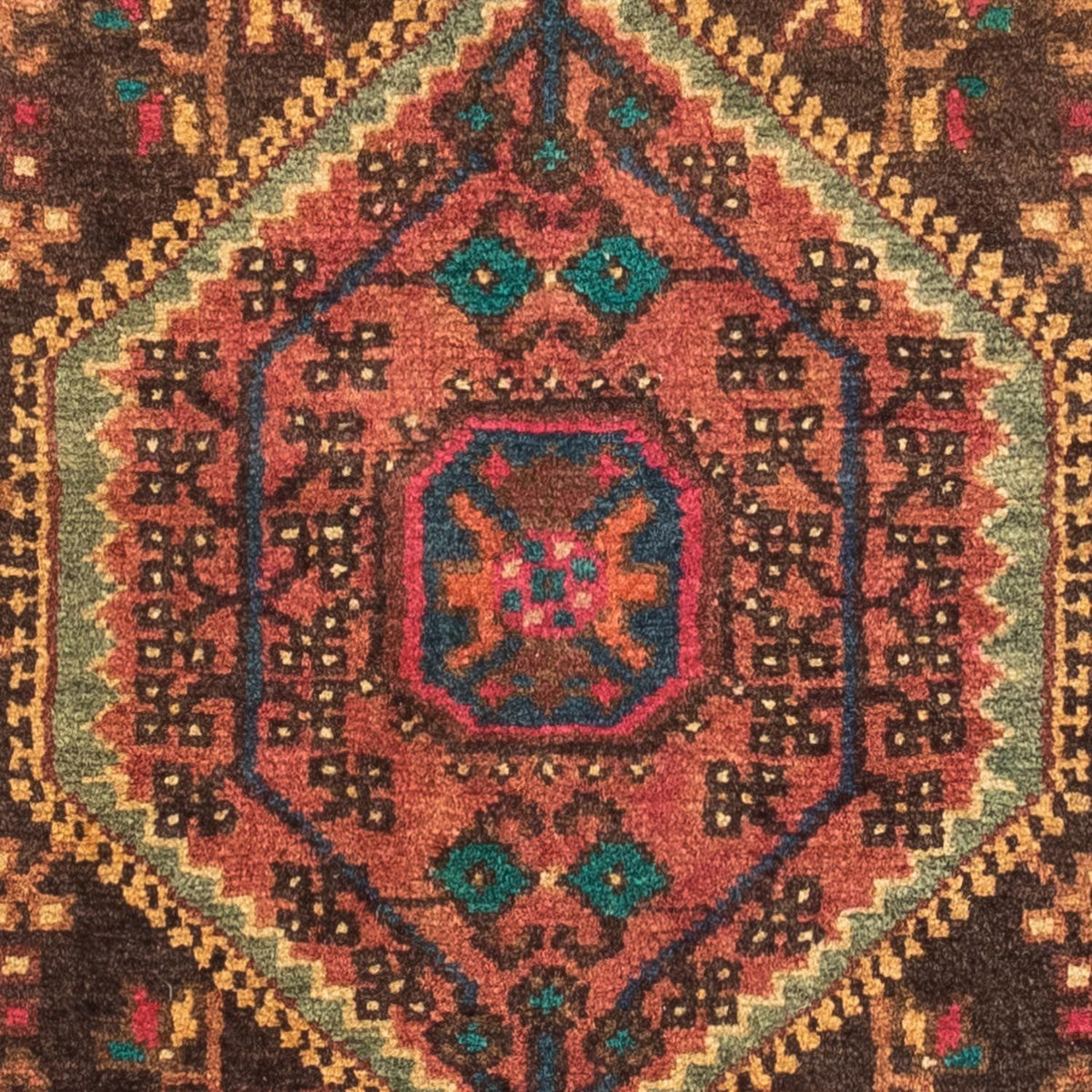 Alfombra persa - Nómada - 120 x 80 cm - rojo claro