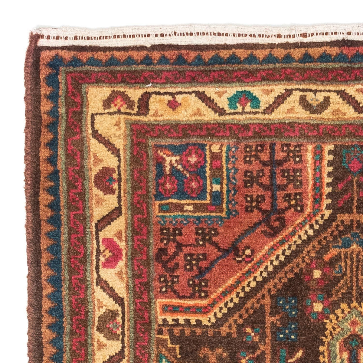 Alfombra persa - Nómada - 120 x 80 cm - rojo claro