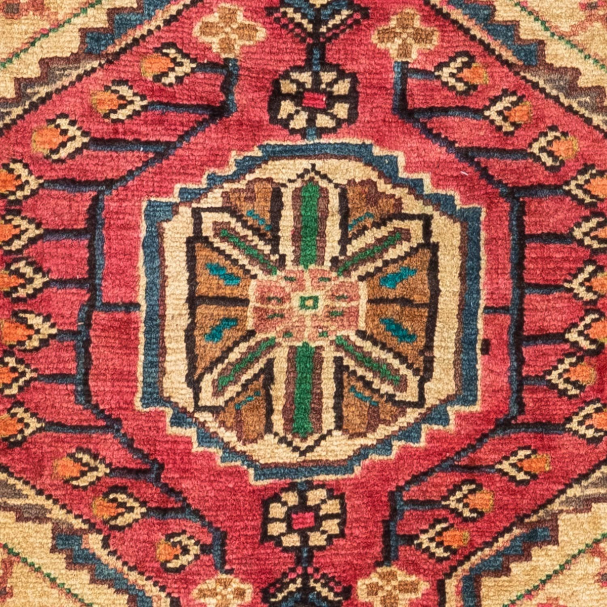 Alfombra persa - Nómada - 124 x 83 cm - rojo