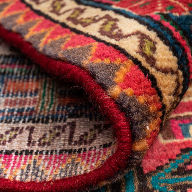 Alfombra persa - Nómada - 124 x 83 cm - rojo