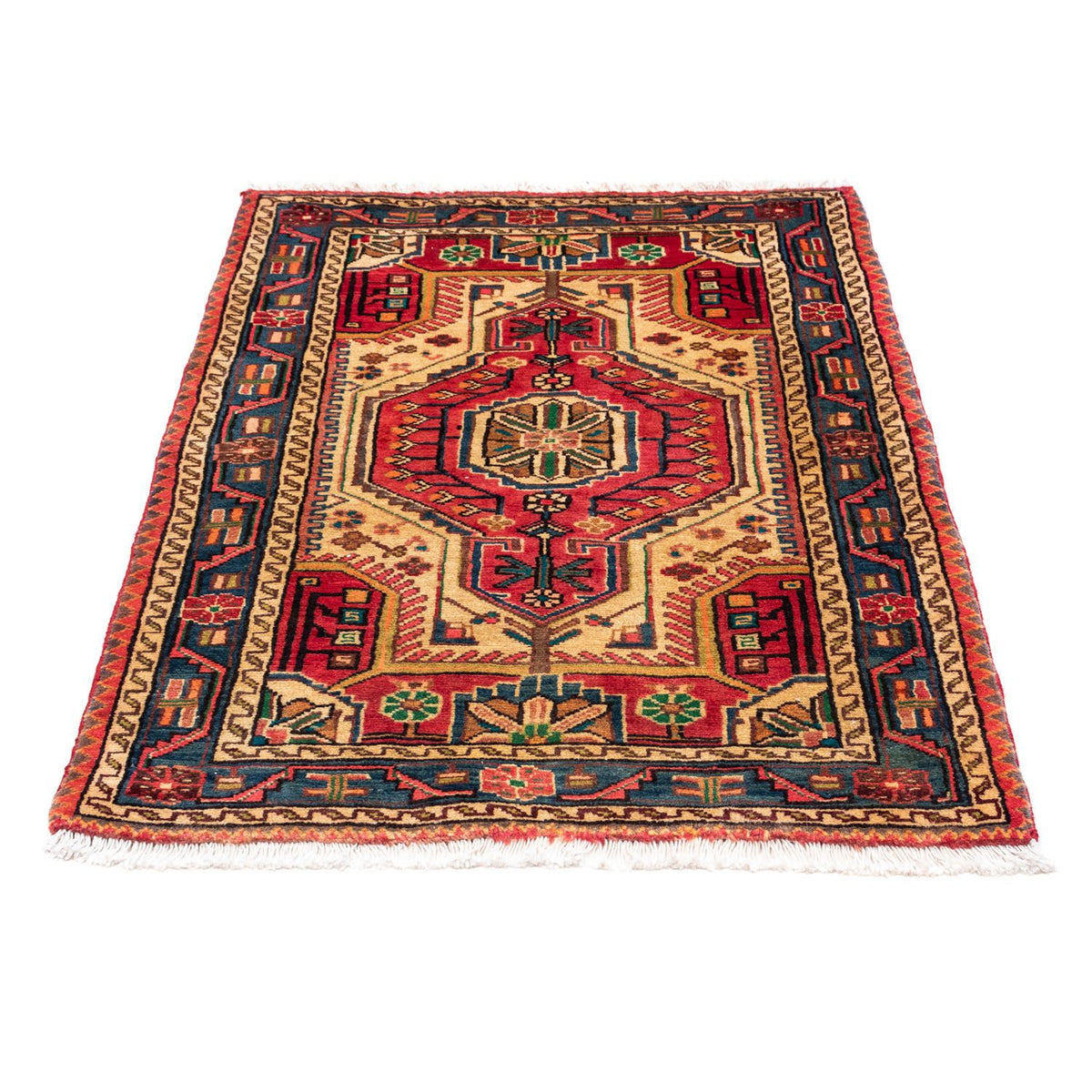 Alfombra persa - Nómada - 124 x 83 cm - rojo