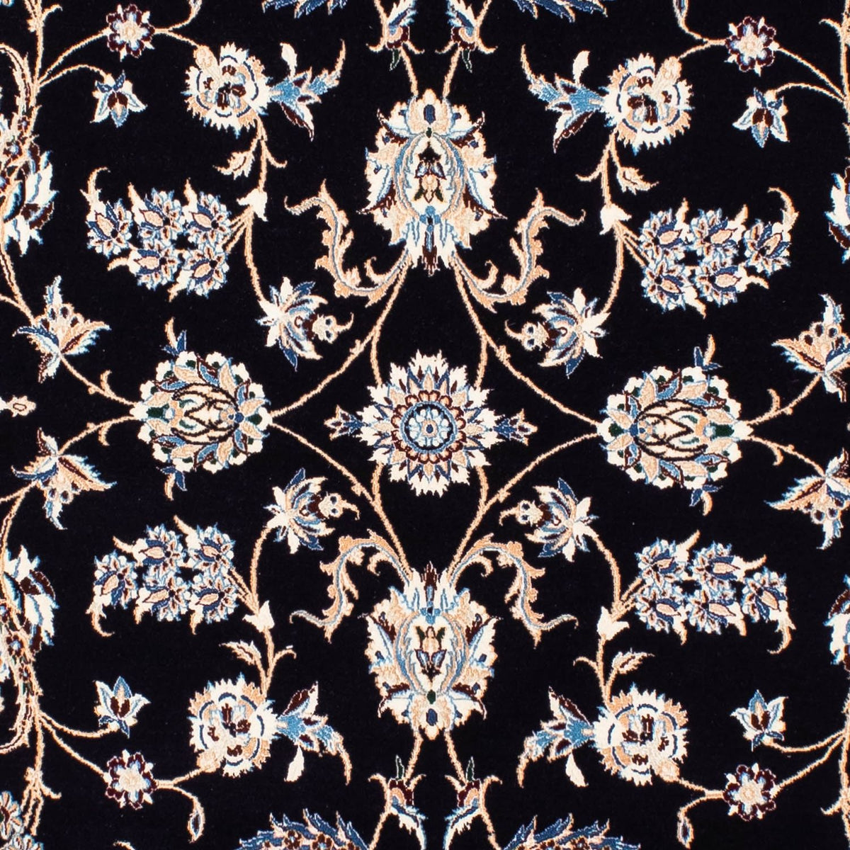 Alfombra Persa - Nain - Prima - 208 x 127 cm - azul oscuro