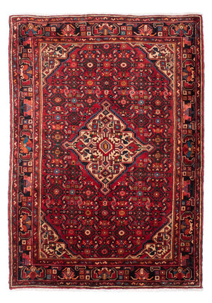 Alfombra persa - Nómada - 218 x 156 cm - rojo oscuro