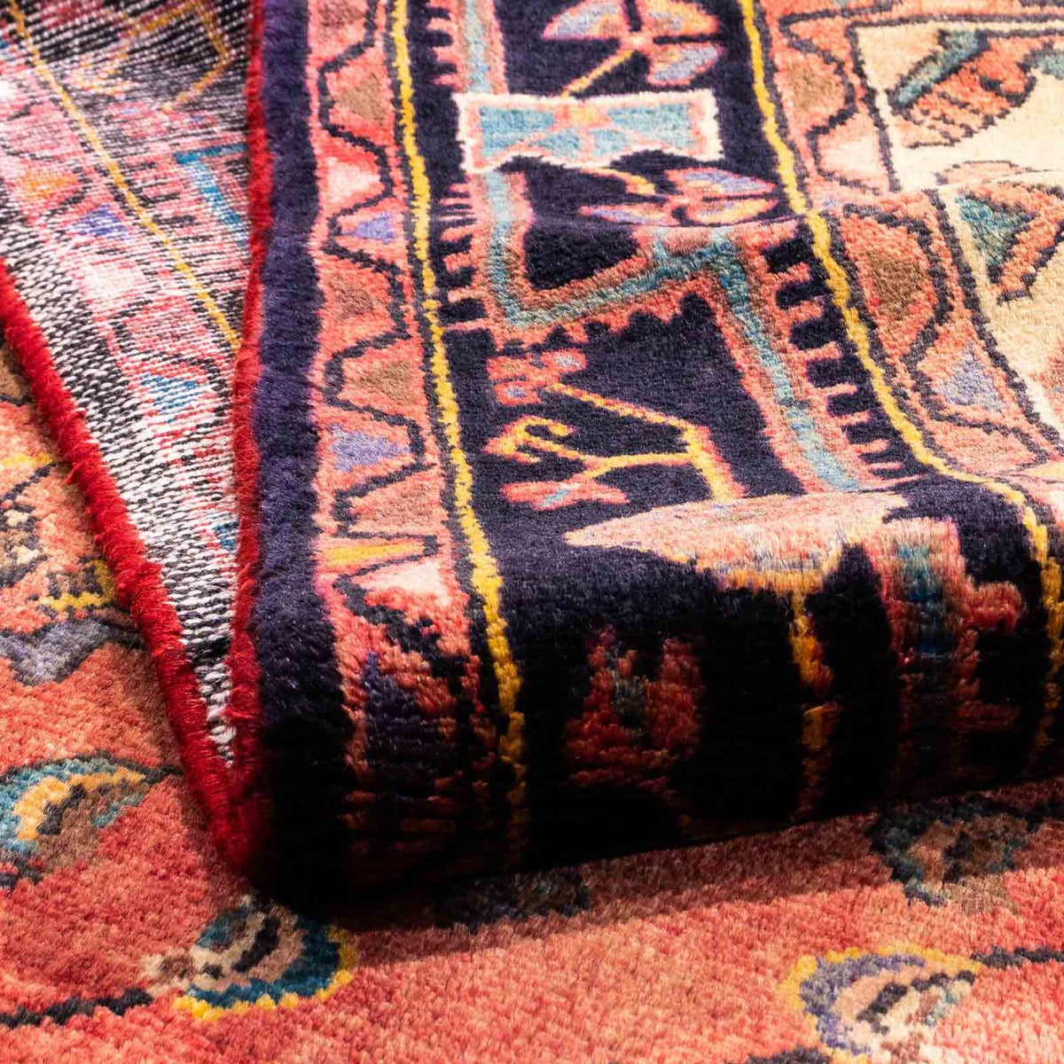 Alfombra persa - Nómada - 242 x 147 cm - rojo claro