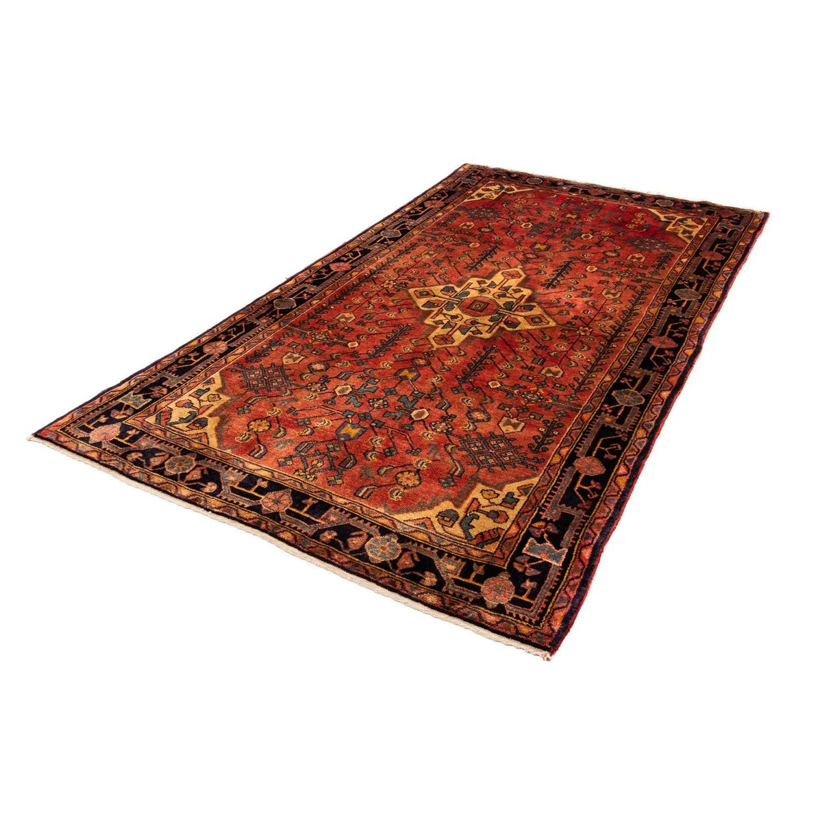 Alfombra persa - Nómada - 242 x 147 cm - rojo claro