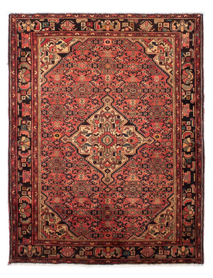 Alfombra persa - Nómada - 216 x 163 cm - rojo claro