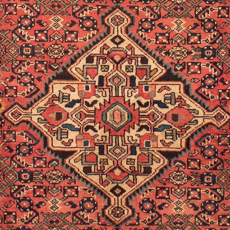 Alfombra persa - Nómada - 216 x 163 cm - rojo claro