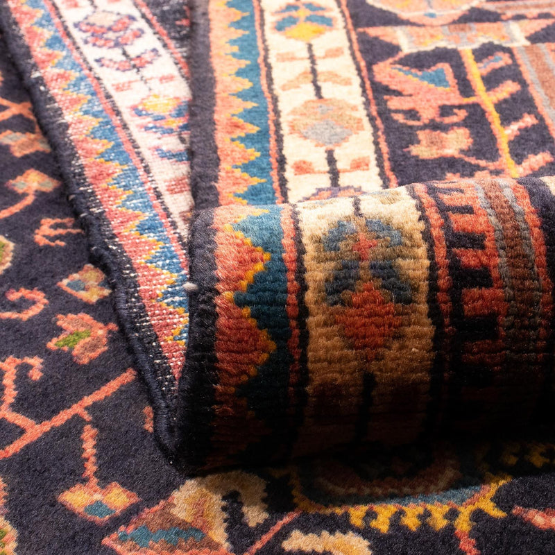 Alfombra persa - Nómada - 216 x 135 cm - azul oscuro