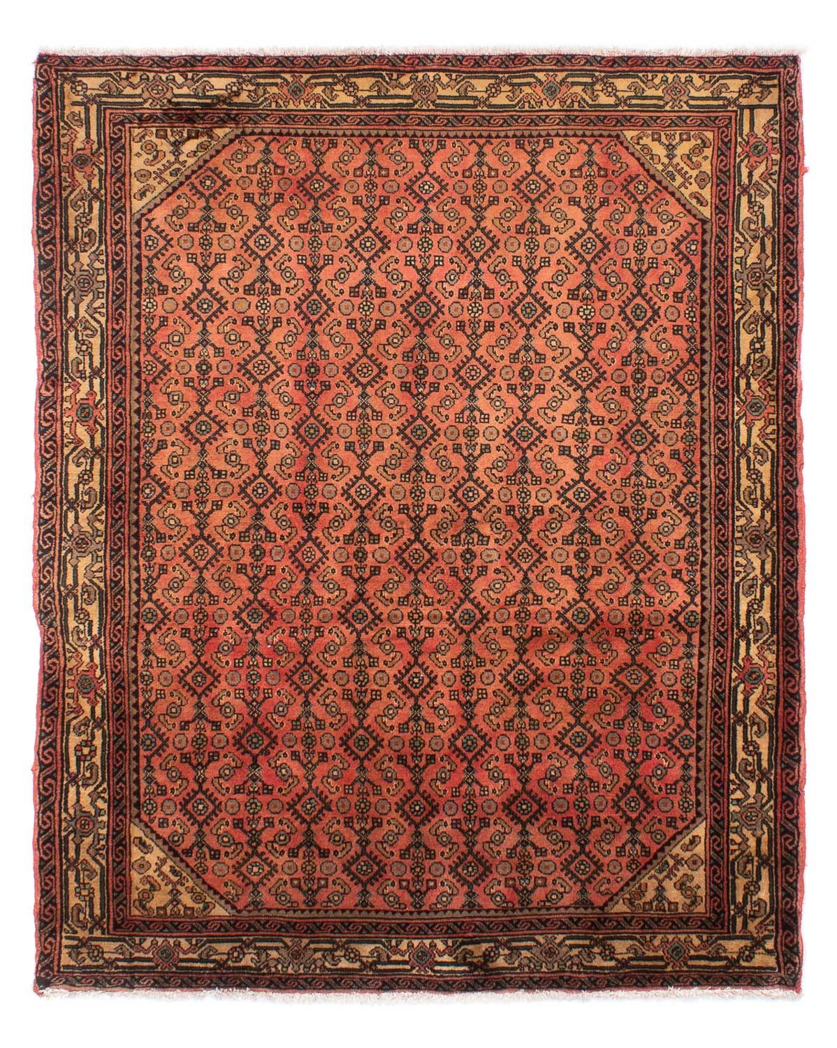 Alfombra persa - Nómada - 200 x 155 cm - rojo claro