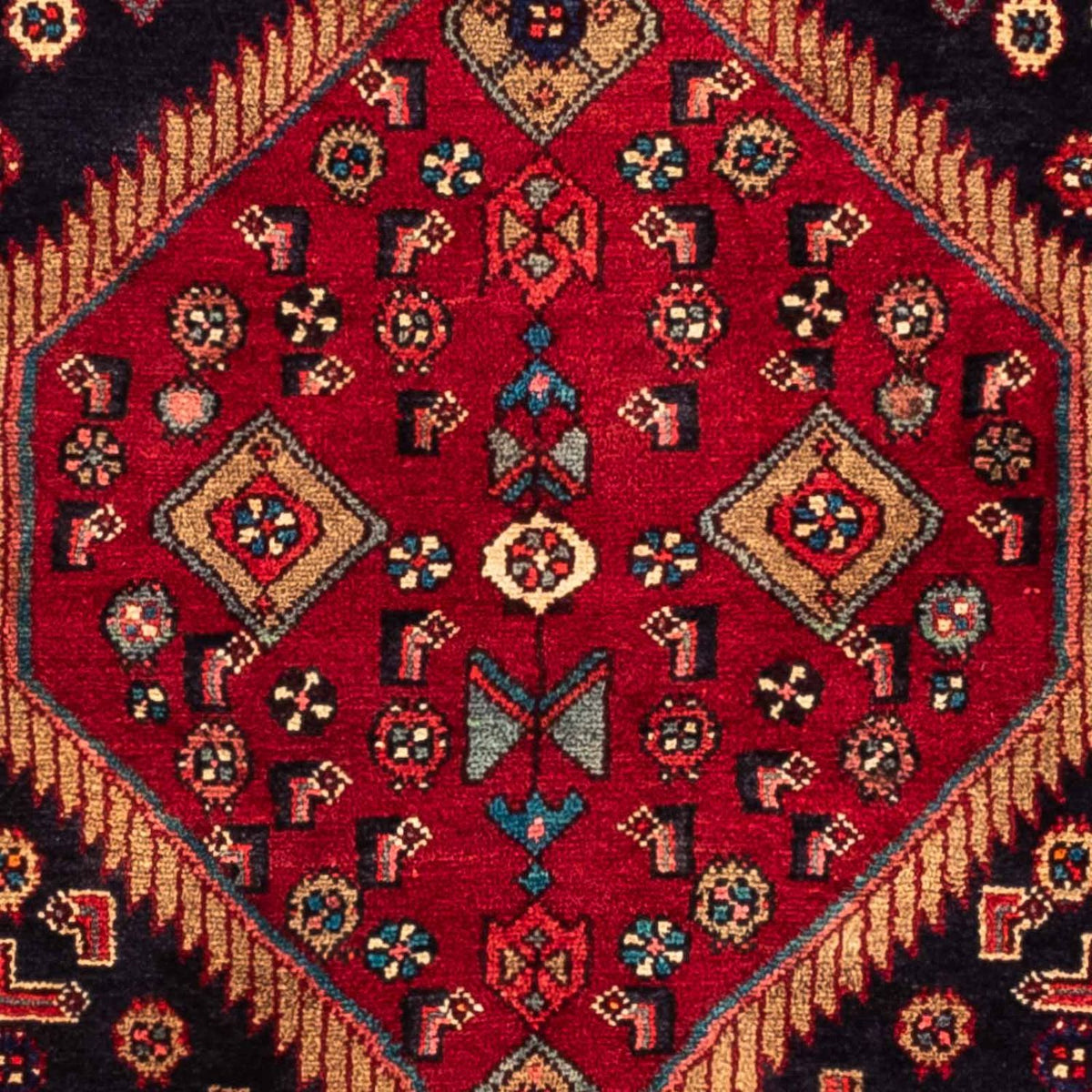 Alfombra persa - Nómada - 225 x 160 cm - azul oscuro