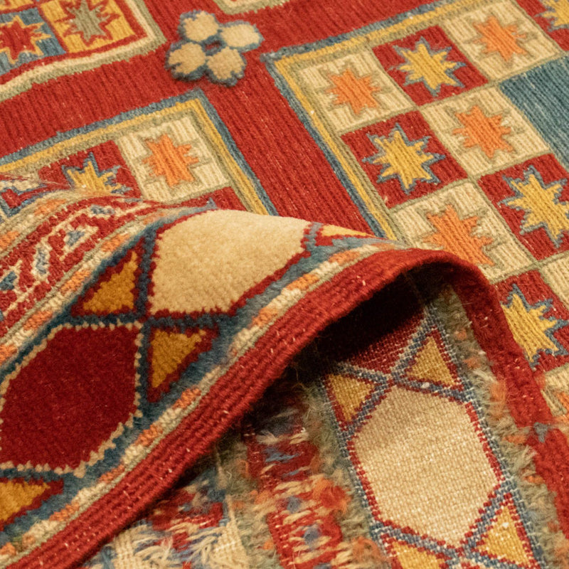 Alfombra Kelim - Oriental - 226 x 180 cm - rojo oscuro