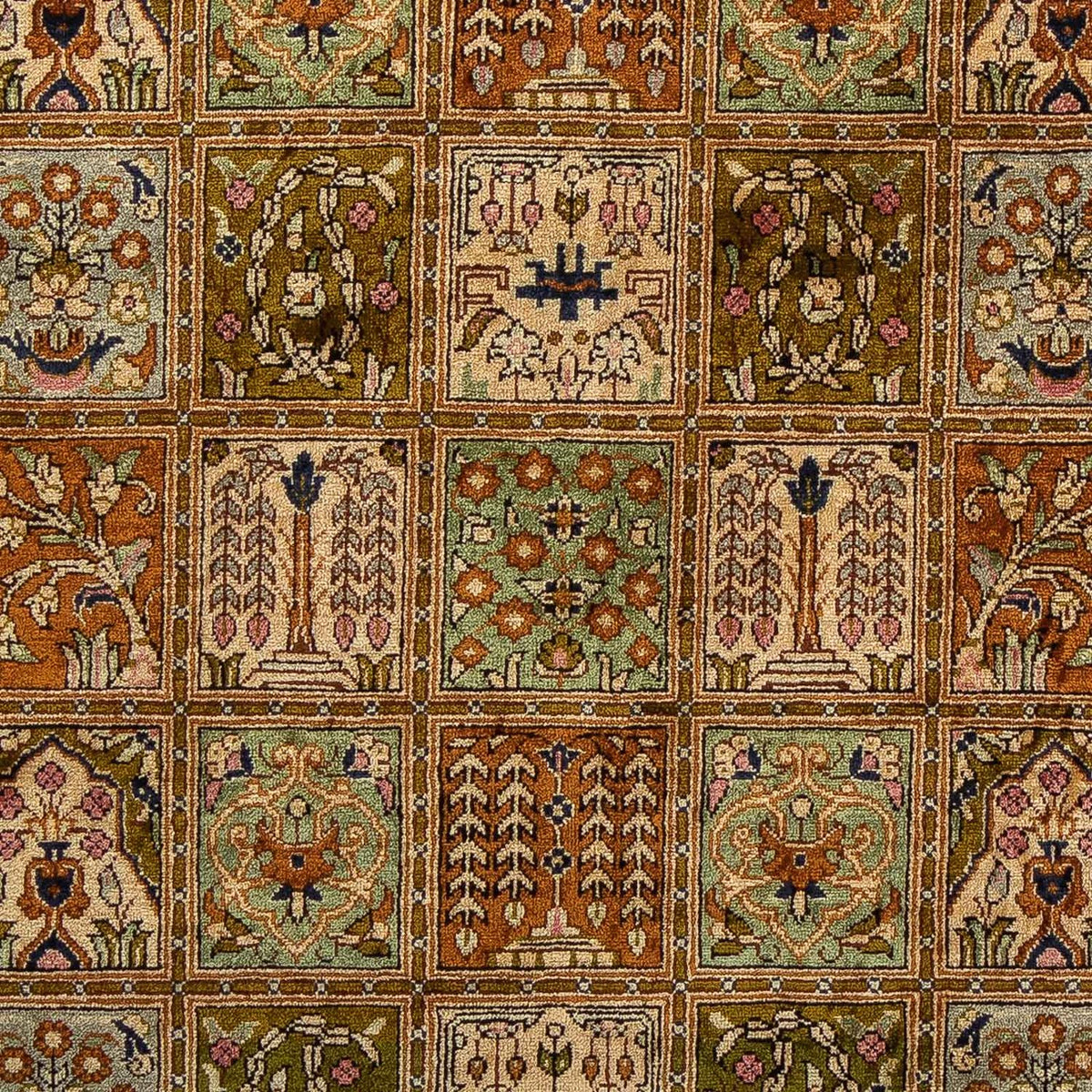 Alfombra persa - Ghom - 76 x 55 cm - multicolor