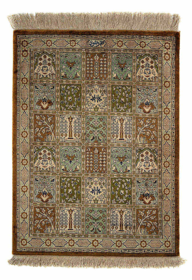 Alfombra persa - Ghom - 72 x 54 cm - multicolor