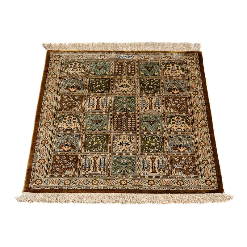 Alfombra persa - Ghom - 72 x 54 cm - multicolor