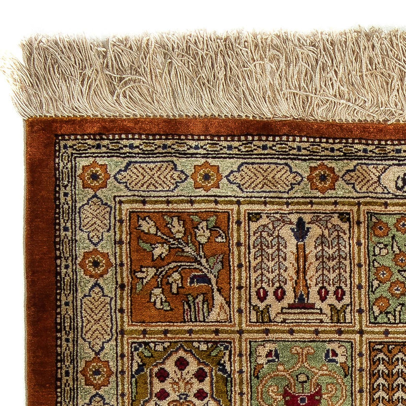 Alfombra persa - Ghom - 72 x 56 cm - multicolor