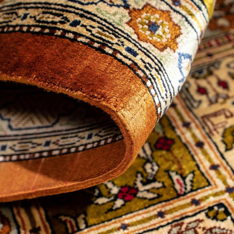 Alfombra persa - Ghom - 72 x 56 cm - multicolor