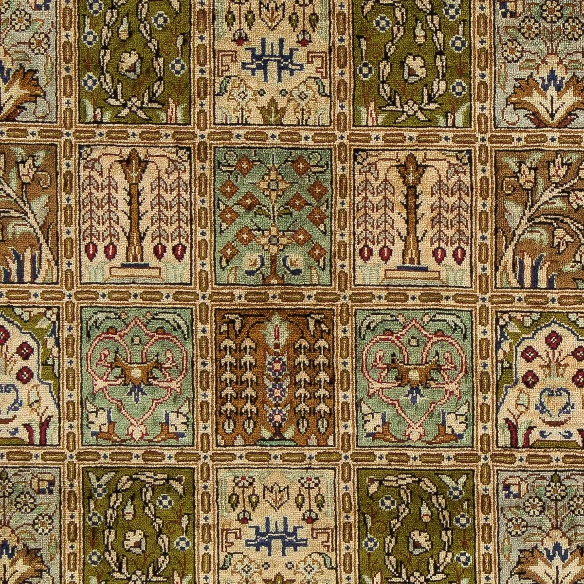 Alfombra persa - Ghom - 75 x 54 cm - multicolor