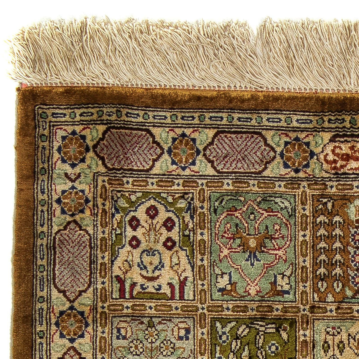 Alfombra persa - Ghom - 75 x 54 cm - multicolor