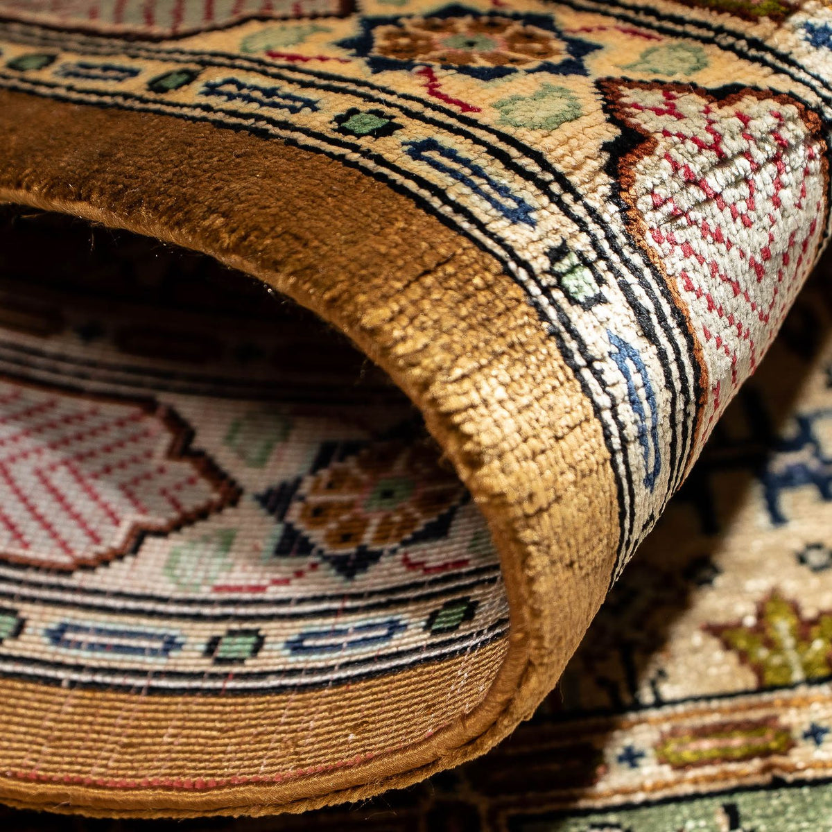 Alfombra persa - Ghom - 75 x 54 cm - multicolor