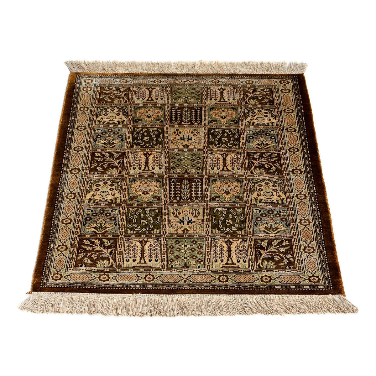Alfombra persa - Ghom - 73 x 55 cm - multicolor