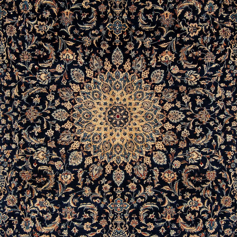 Alfombra persa - Clásica - 390 x 302 cm - azul oscuro