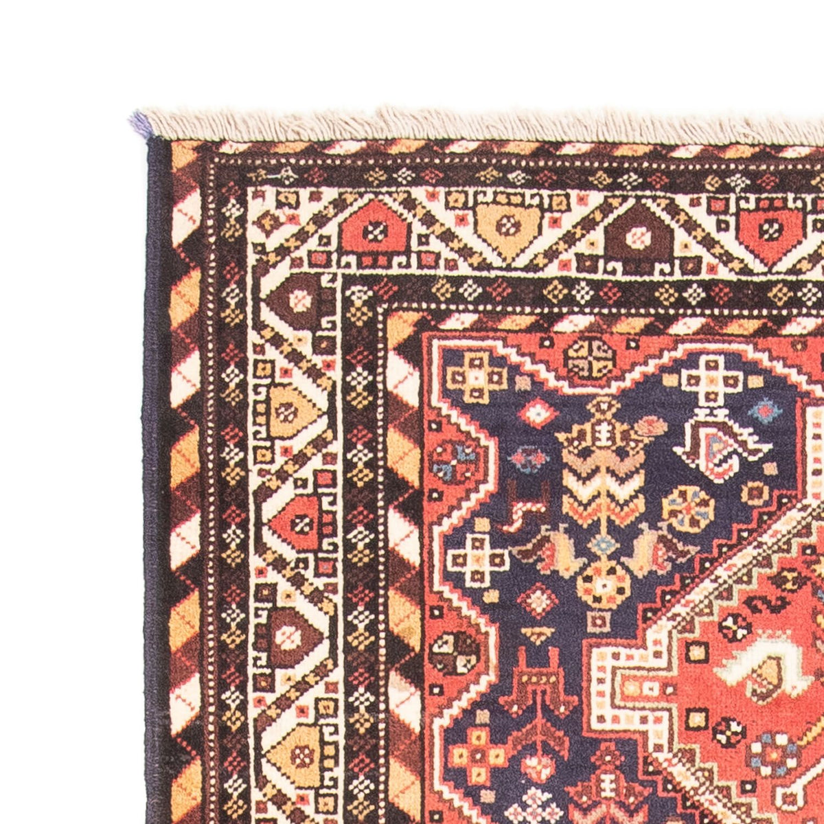 Alfombra de pasillo Alfombra persa - Nómada - 240 x 117 cm - rojo claro