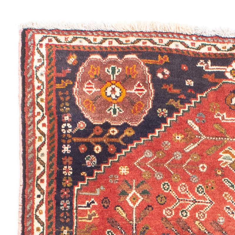 Alfombra persa - Nómada - 136 x 92 cm - rojo oscuro