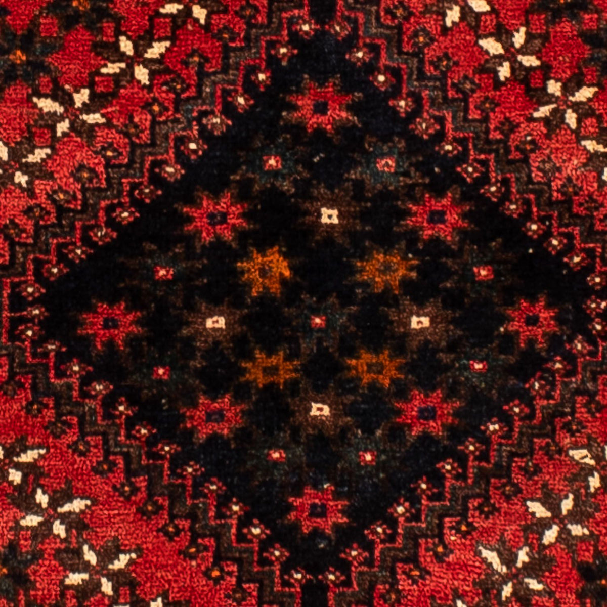 Alfombra persa - Nómada - 291 x 206 cm - rojo oscuro