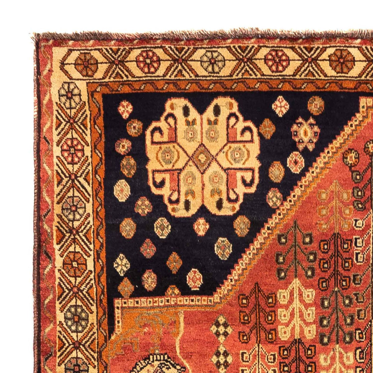 Alfombra persa - Nómada - 260 x 161 cm - rojo claro