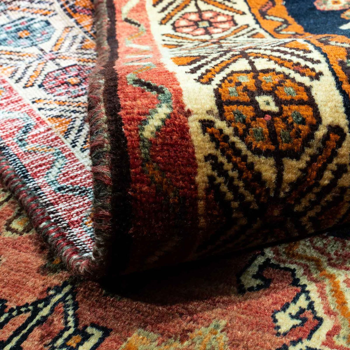 Alfombra persa - Nómada - 260 x 161 cm - rojo claro