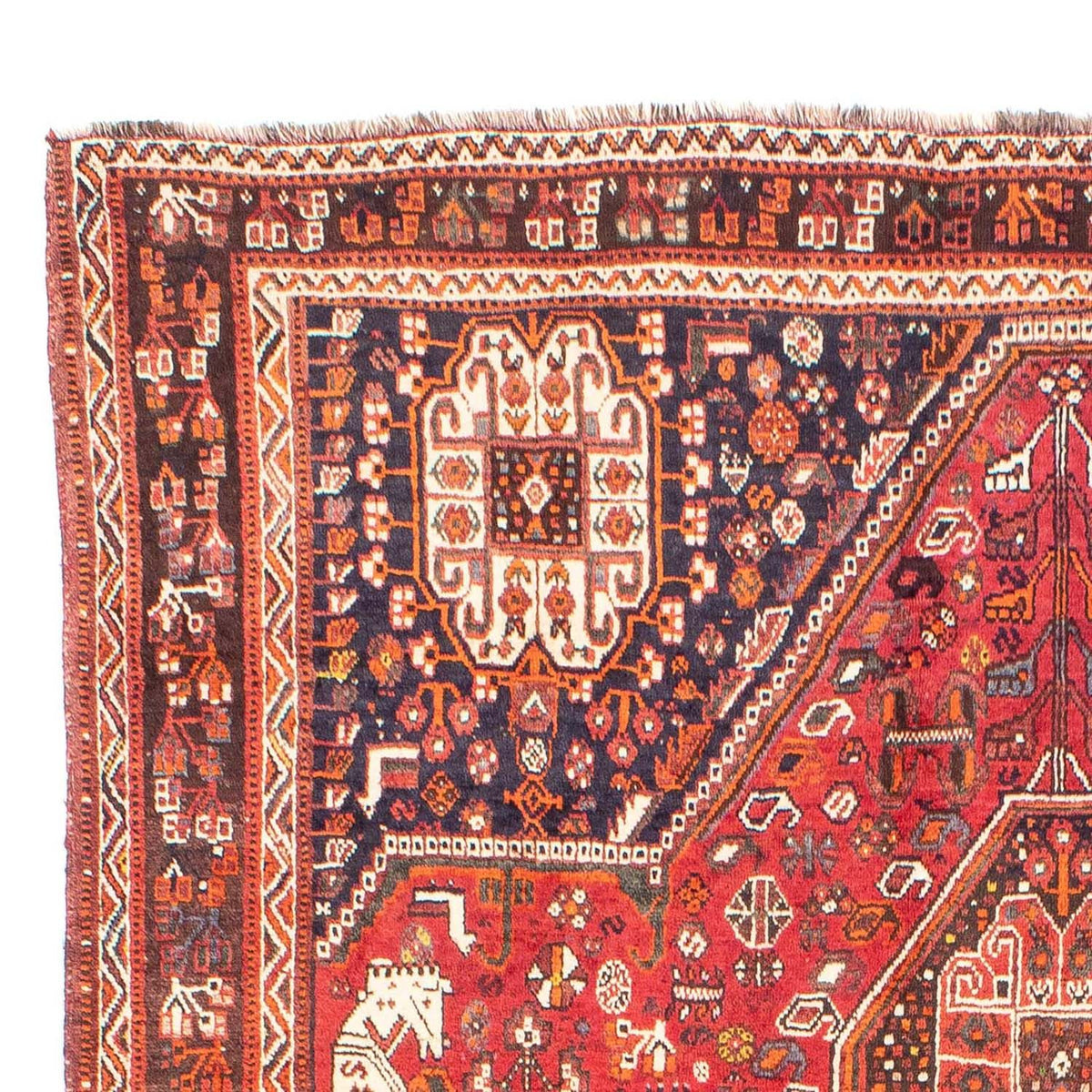 Alfombra persa - Nómada - 260 x 180 cm - rojo