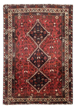 Alfombra persa - Nómada - 307 x 210 cm - rojo oscuro