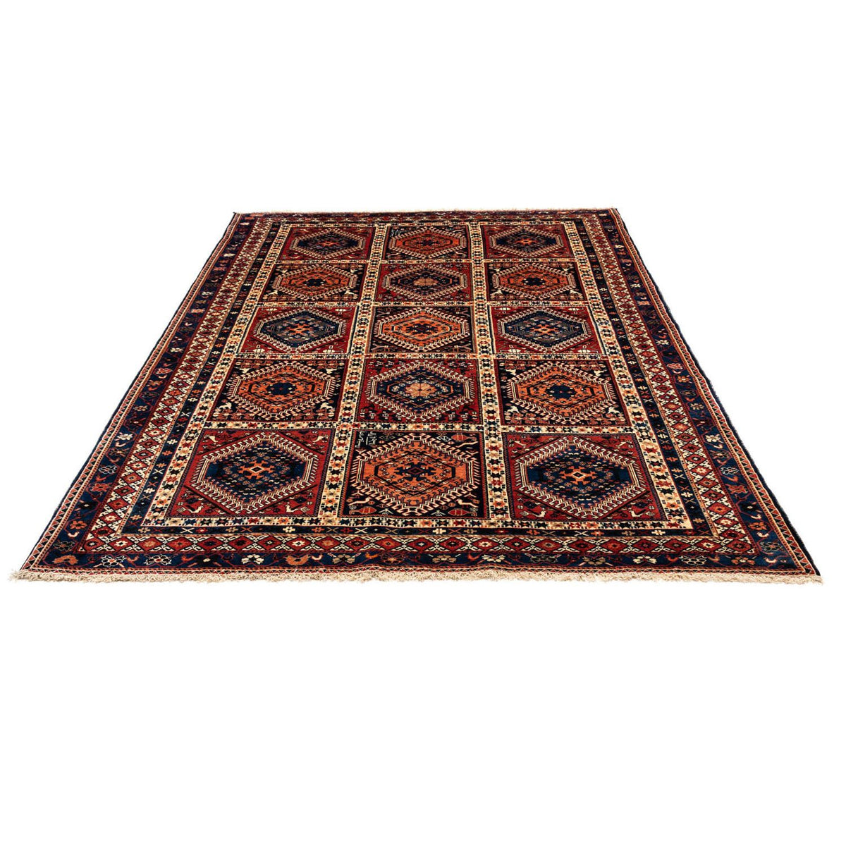 Alfombra persa - Nómada - 318 x 217 cm - azul oscuro