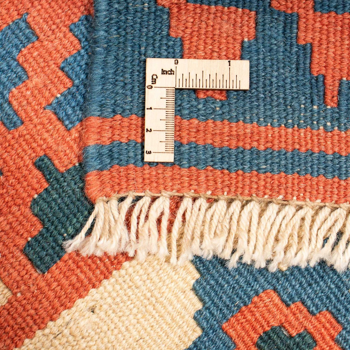 Alfombra Kelim - Oriental cuadrado - 212 x 197 cm - azul
