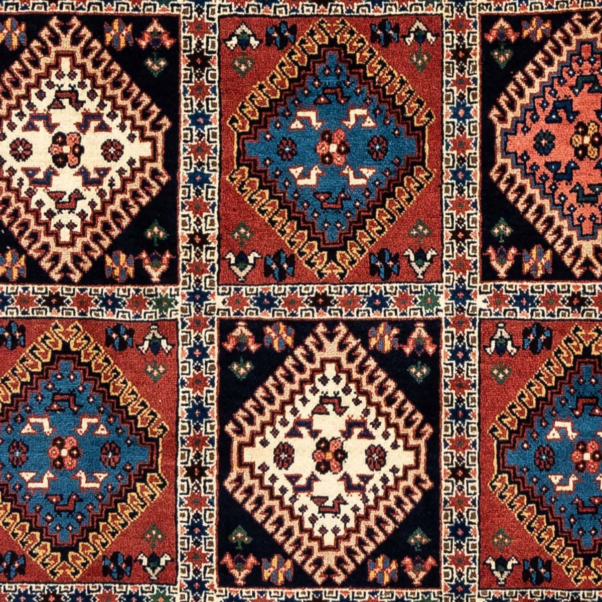 Alfombra persa - Nómada - 312 x 215 cm - azul oscuro