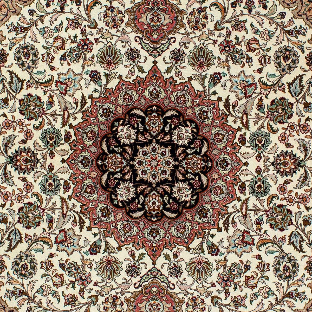 Alfombra Persa - Tabriz - Real - 204 x 154 cm - beige