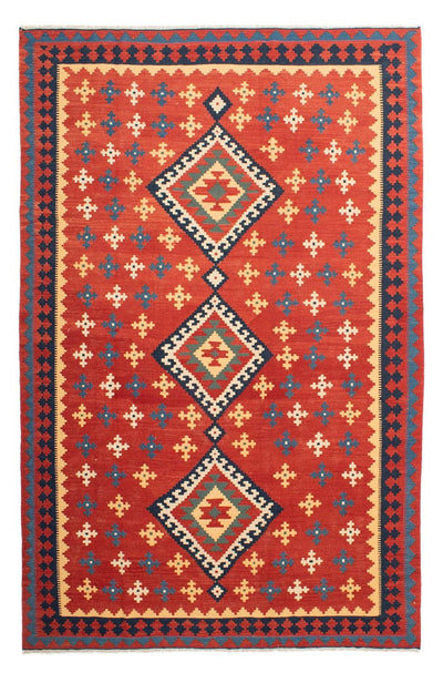 Kilim Fars Alfombra 200x307cm - óxido
